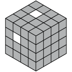 Centre blanc 4x4x4 étape 1