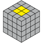 Centre jaune 4x4x4 objectif