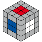 Centre rouge 4x4x4 objectif