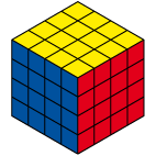 Cube 4x4x4 dans sa position initiale